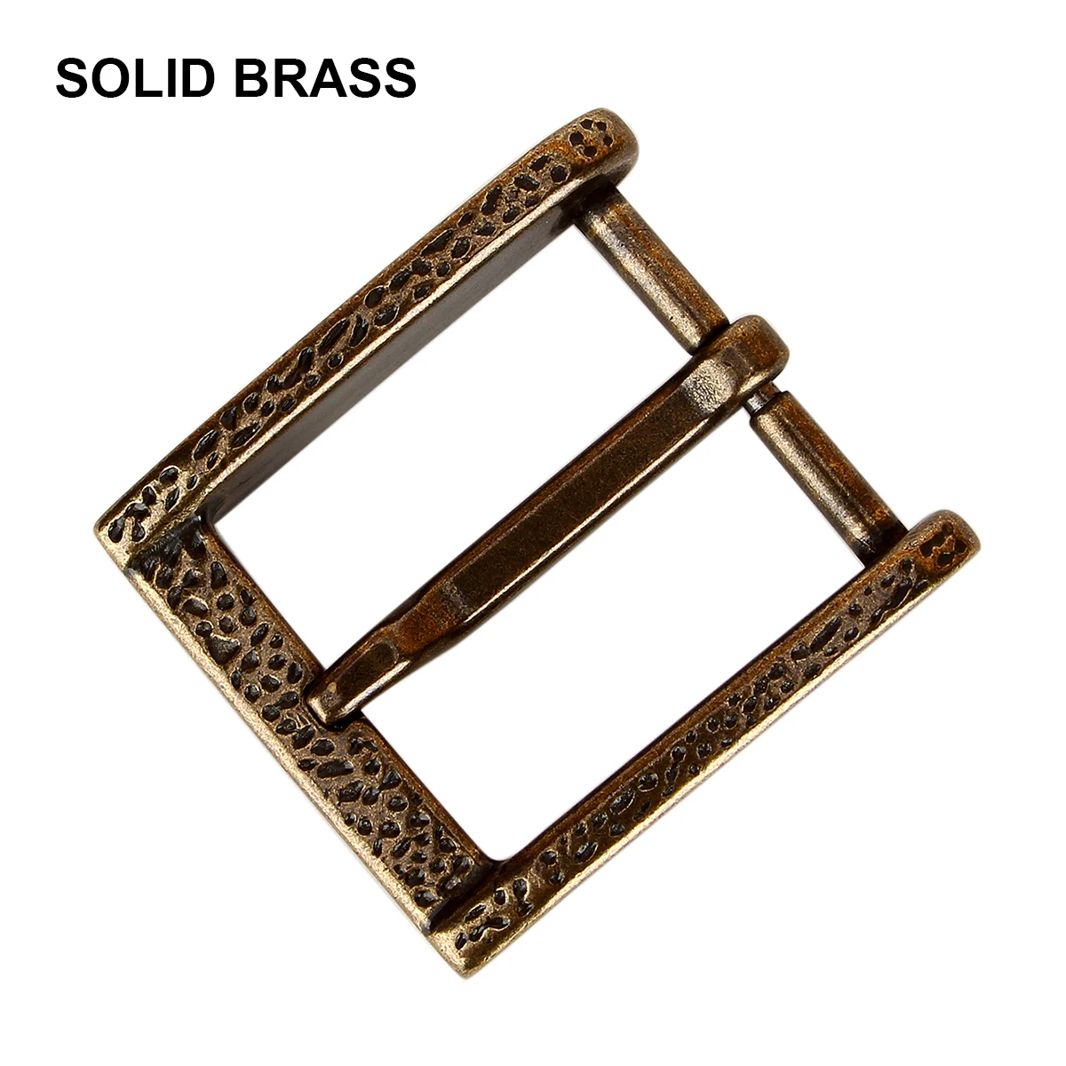 40mm Width Heavy Duty Solid Brass Belt Buckle For Men Vintage Brass Belt Buckle Leather Craft Diy Retro Cowboy Belt Buckle Men