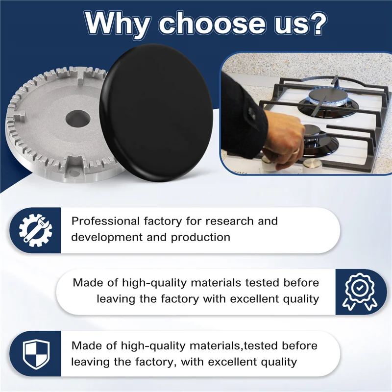 B89B-가스 스토브 버너 캡, 가스 스토브 버너 캡 세트 5 PS, SABAF 스토브 용 버너 캡 SABAF 스토브 용 상단 커버 교체