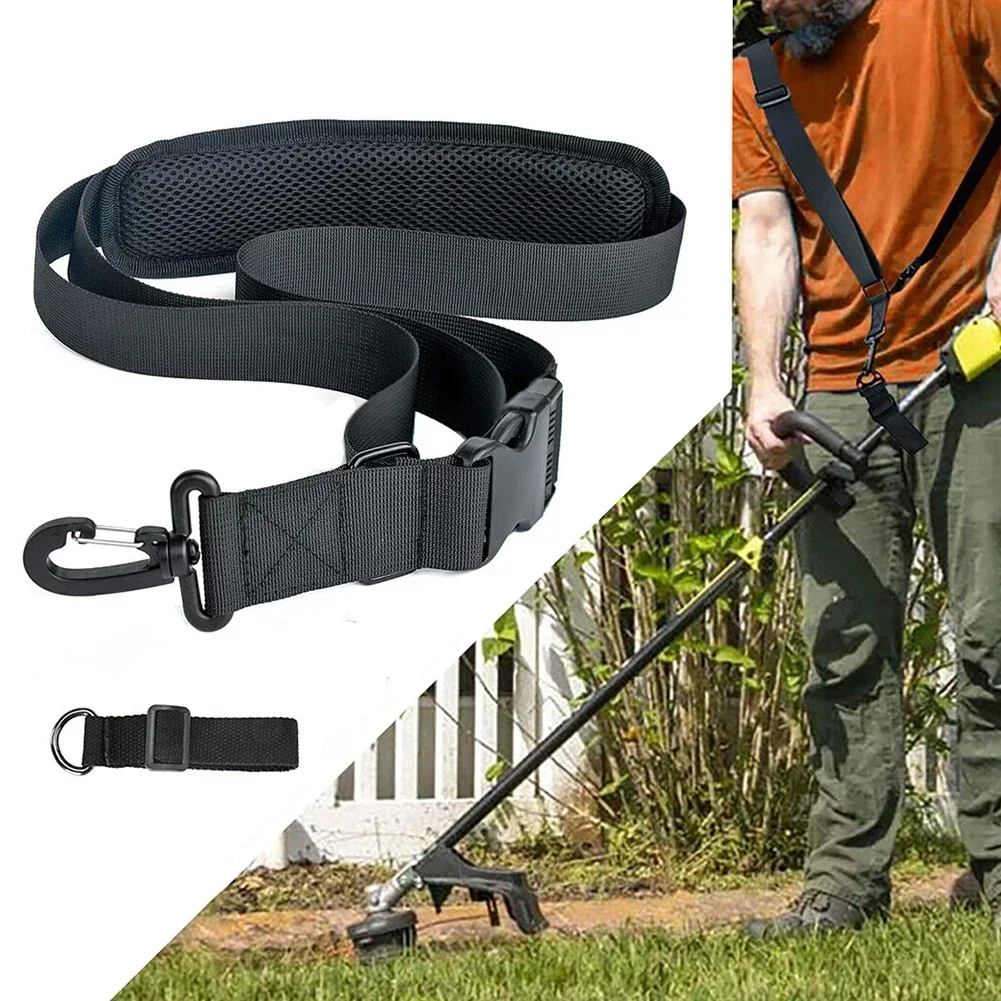 Trimmer Shoulder Strap Parts Power Tool Replacement Accessories Adjustable Black Garden Grass Edger Lawn Practical