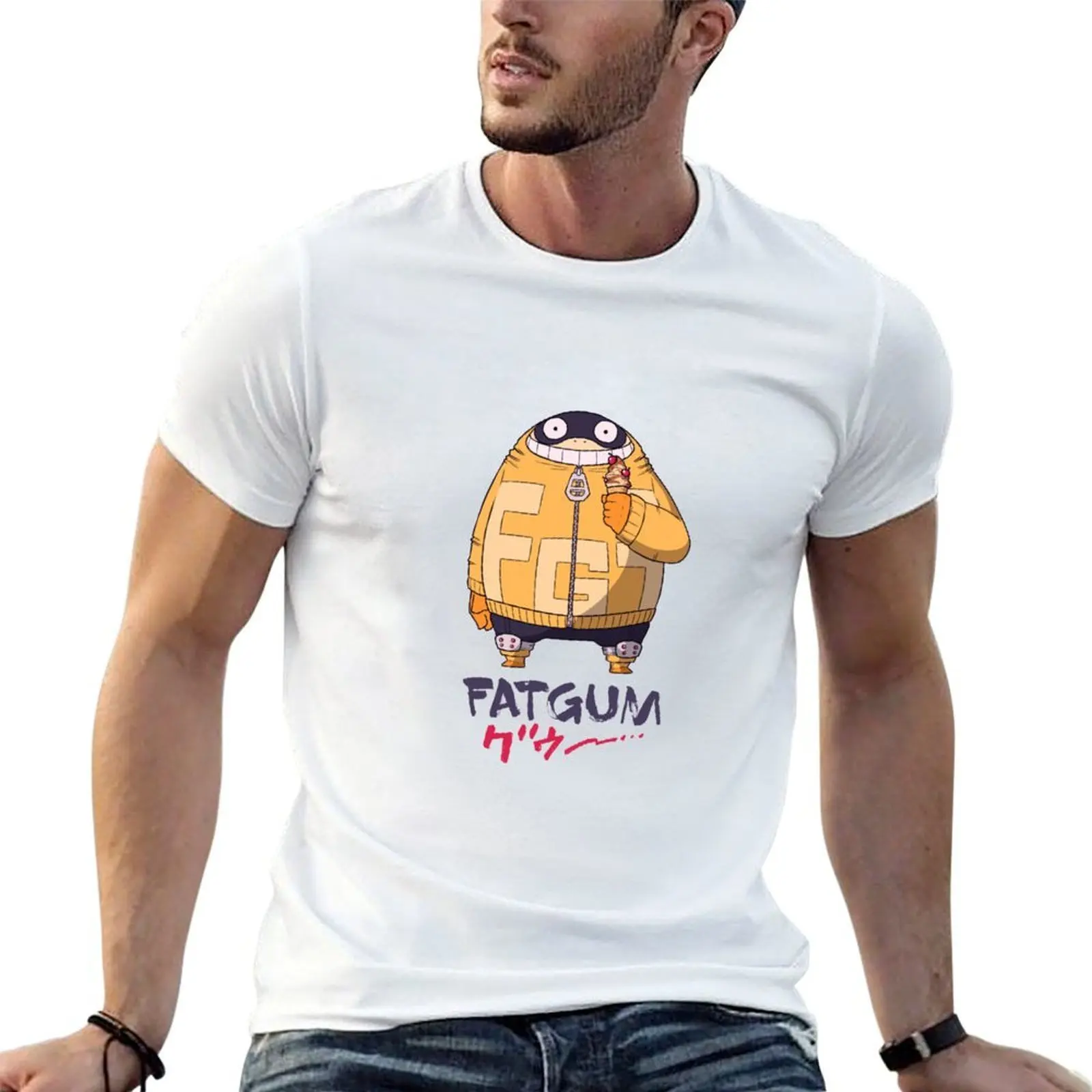 

Fatgum T-Shirt cotton t shirt man funny t shirts dark humor man t shirt luxury T-shirt