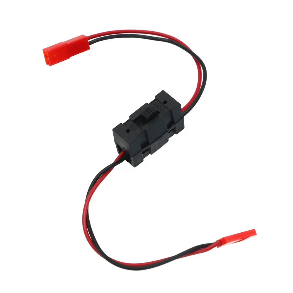 RC On/Off Power Switch Battery Receiver JST Connector for HSP RC  1/10 1/8 Car Crawler Buggy Multicopter Airplane -Red