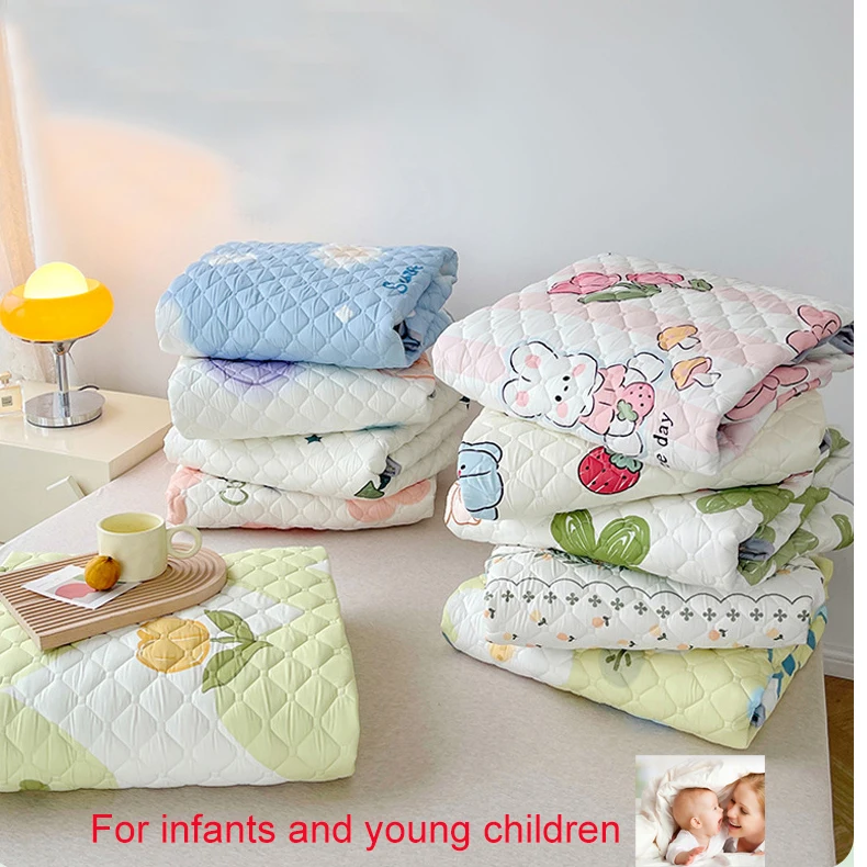 

Antibacterial Infant Use Fitted Bed Sheet with Elastic Band Multi Size Fitted Sheet Bed Cover Machine-Wash Bedspreads