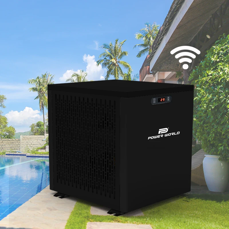 Patent design mini size outdoor spa swimming pool warmer pool heat pump with wilo