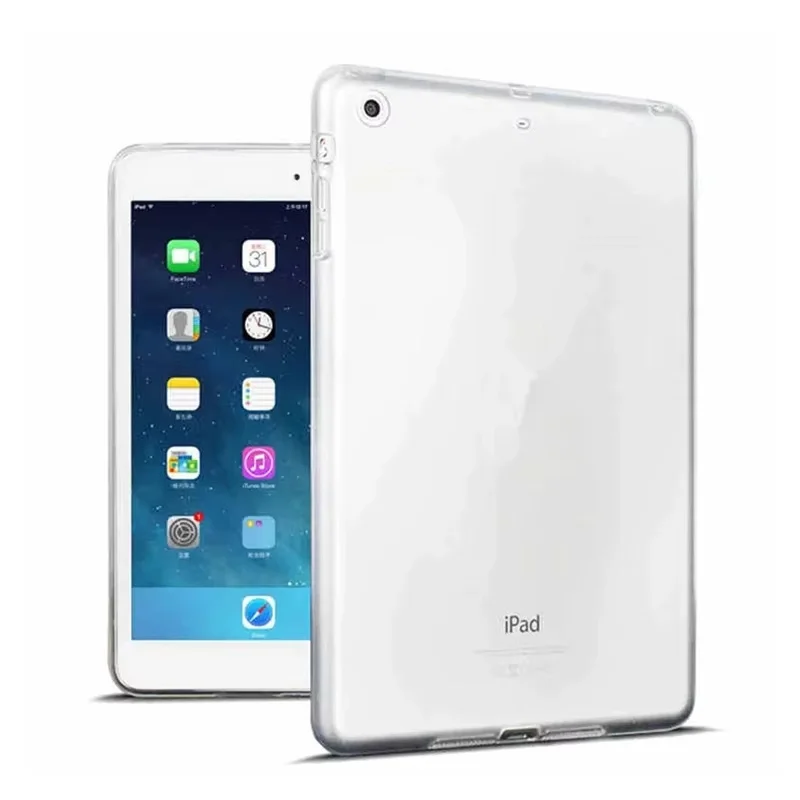 Silicone Transparent Case For iPad IPad 10th 9th 8th 7th Generation Mini 6 5 4 3 Pro 12.9 11 Inch 2022 2021 2020 Clear TPU Case