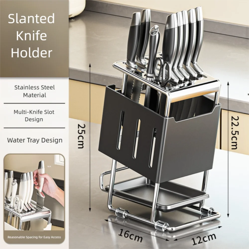 

Detachable Kitchen Storage Holder Multi-purpose Space Saving Cutting Tool Stand Chopsticks Storage with Brackets