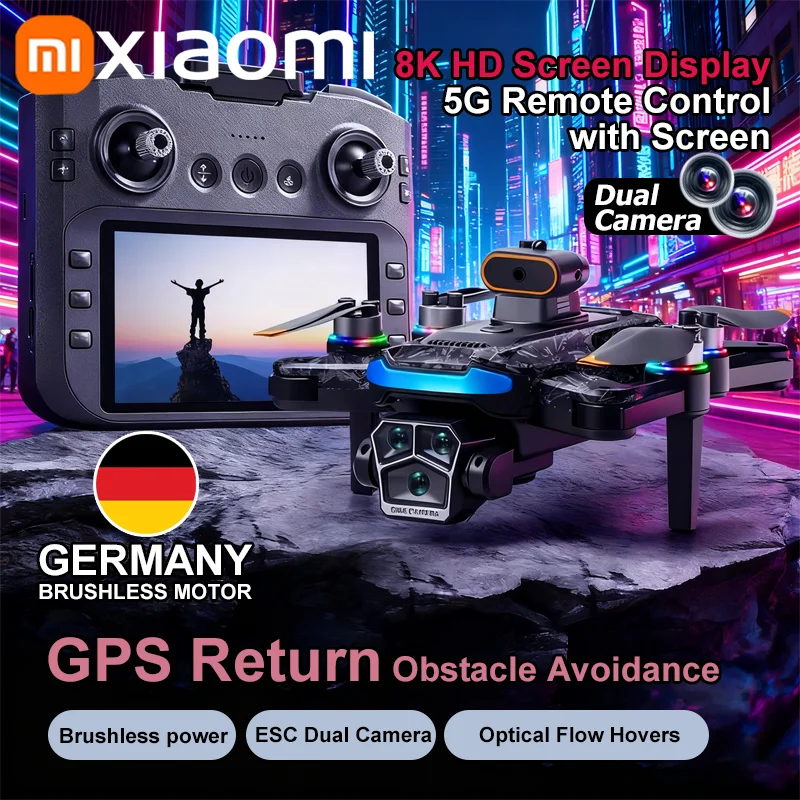 Xiaomi A14 Pro max GPS sin escobillas 8K Triple cámara HD flujo óptico inteligente evitación de obstáculos plegable Quadcopter RC Drone