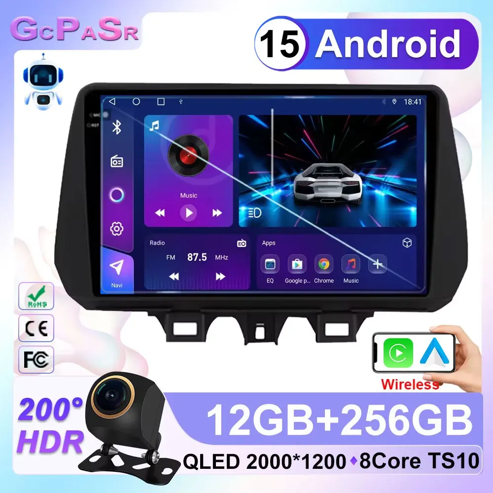 

Car Radio For Hyundai Tucson 2018 2019 2020 2021 Multimedia Navigation GPS Android Auto Carplay Tape Recorder Stereo 2Din Player