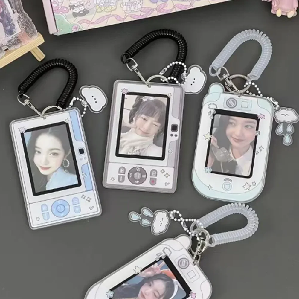 Imagem -06 - Telefone Câmera Shape Photo Card Holder Kpop Idol Photo Protective Display Mangas Papelaria Kawaii Presente Bonito para as Meninas Novo 3