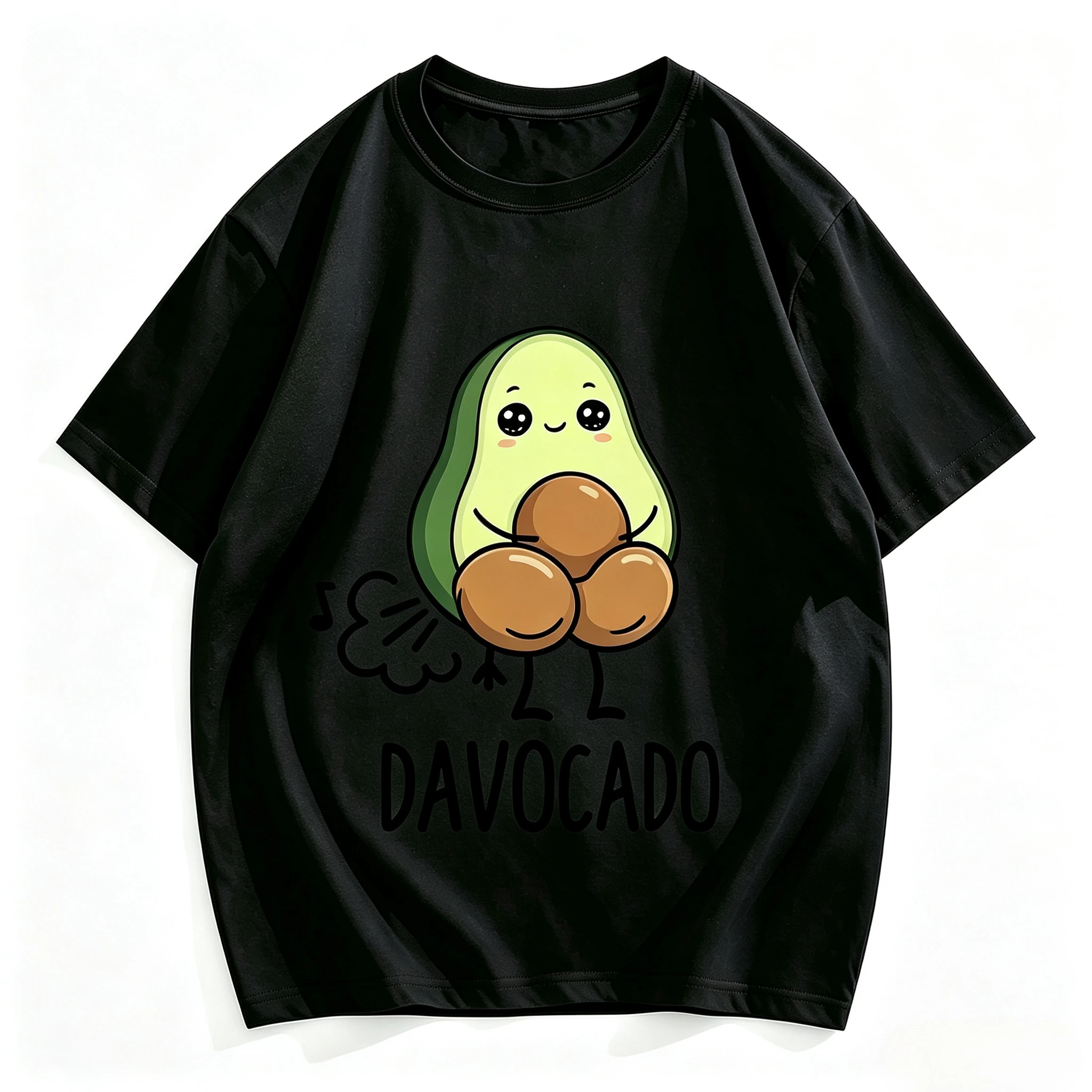 Funny Dadvocado Avocado Print T-Shirt For Men 100% Cotton Casual O-neck Short Sleeve Tee Dad Joke Gift Tops