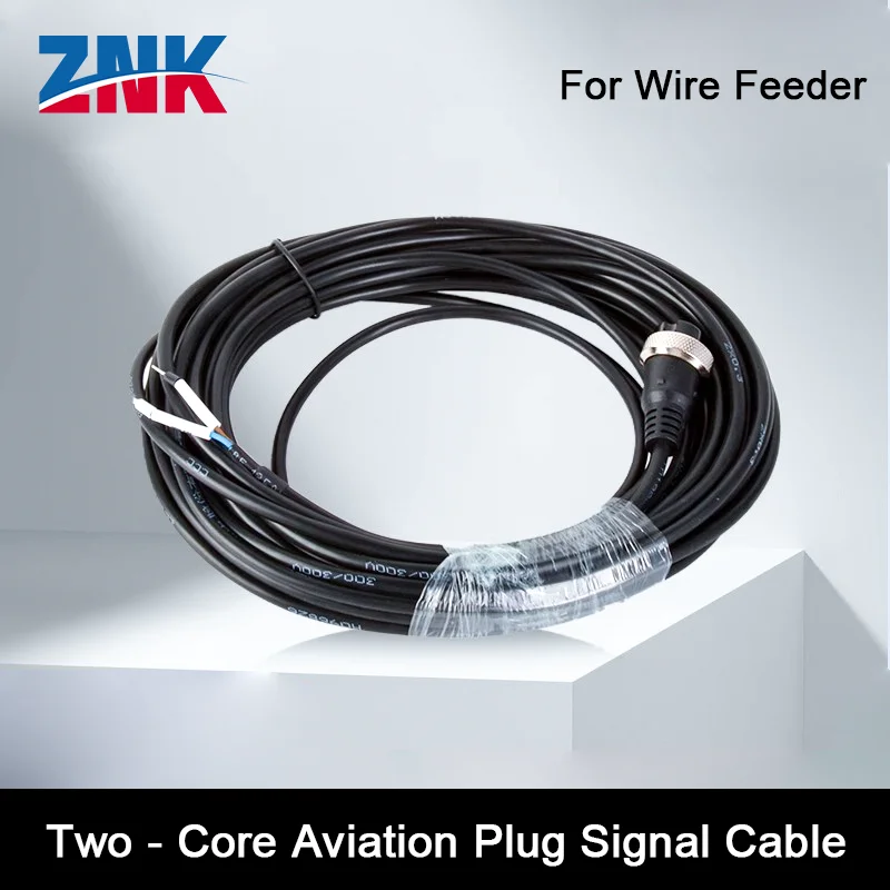 ZNK CQWY Original Handheld Laser Welding Gun Control Cable Special Two - Core Aviation Plug Cable for Wire Feeder