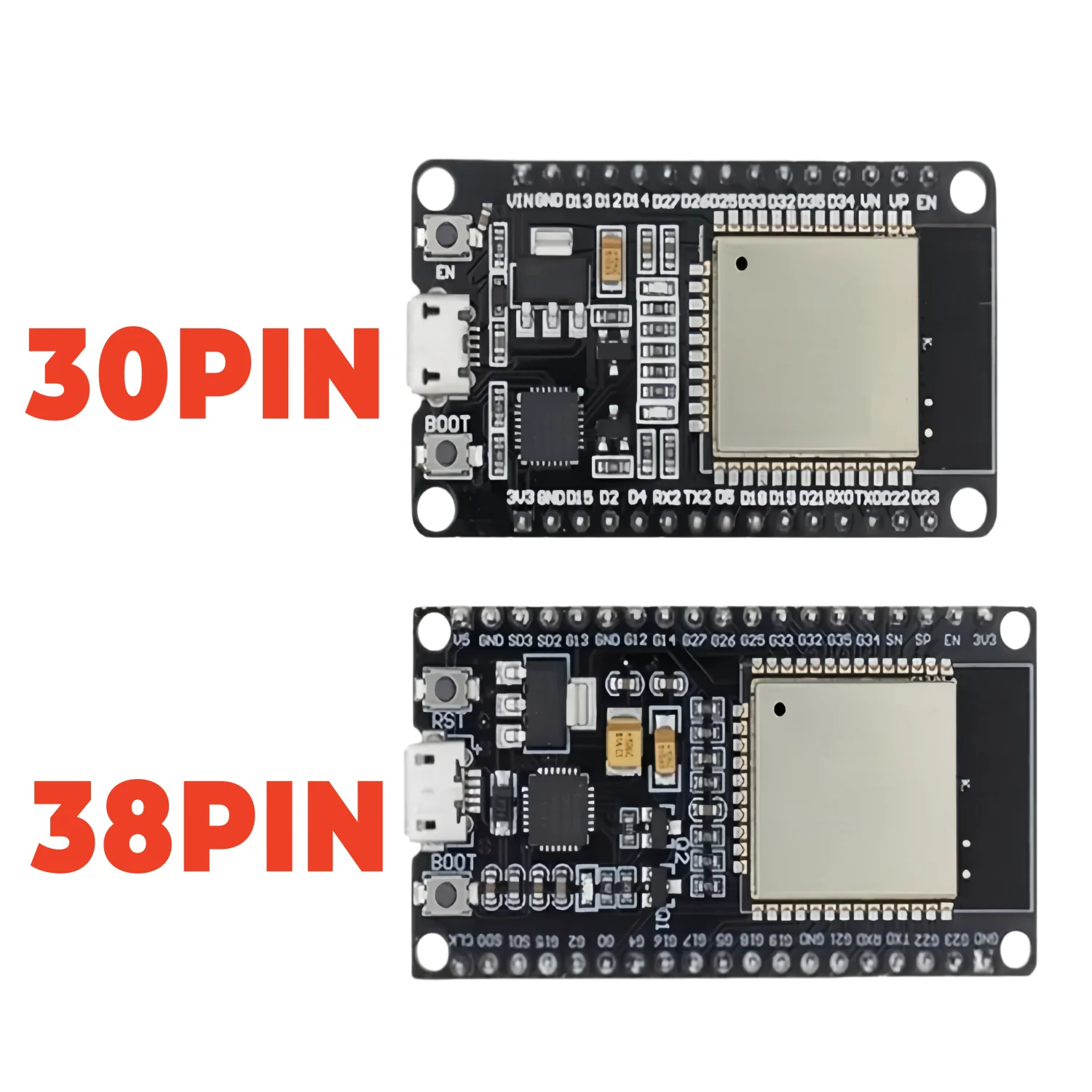 1 PCS ESP32 WROOM-32 Development Board TYPE-C Micro WiFi+Bluetooth Ultra-Low Power Consumption Dual Core Wireless Module