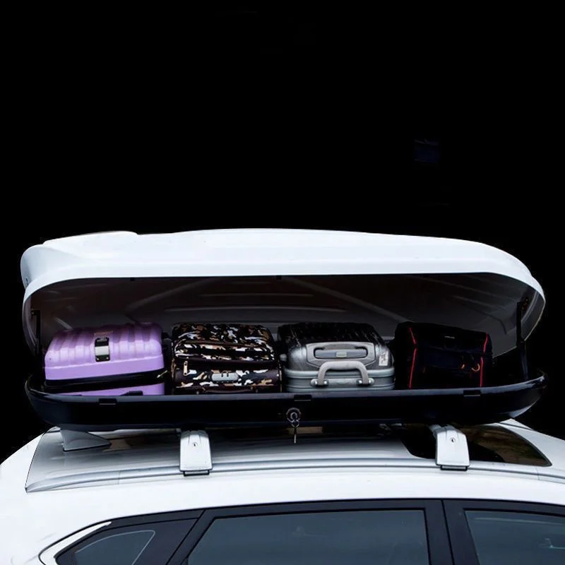 Weatherproof 550L Roof Storage Box Hard Shell Car Top Carrier for Family Travel and Camping
