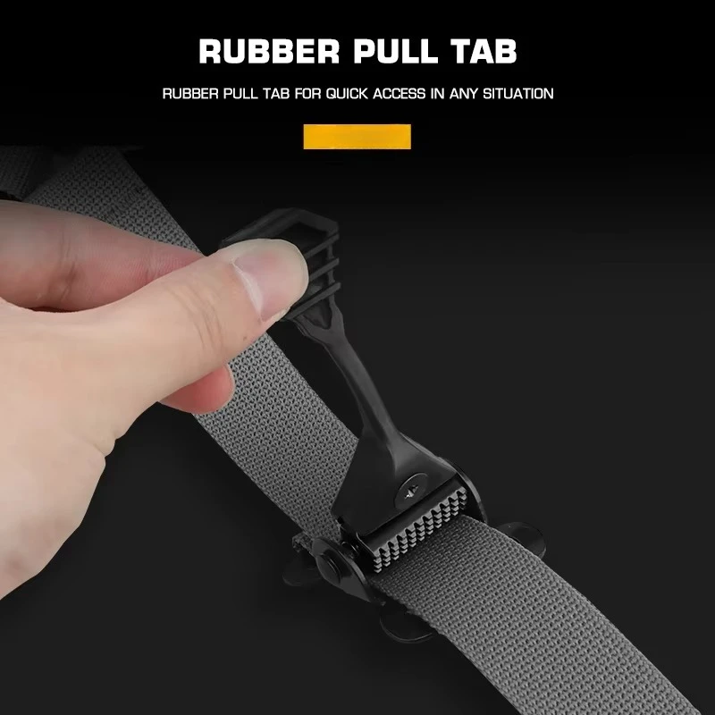 التكتيكية نقطة واحدة حمالة المسدس نمط الحديدى سريعة ثابتة حلقة سحب حزام الكتف قابل للتعديل بندقية الصيد حبل الادسنس