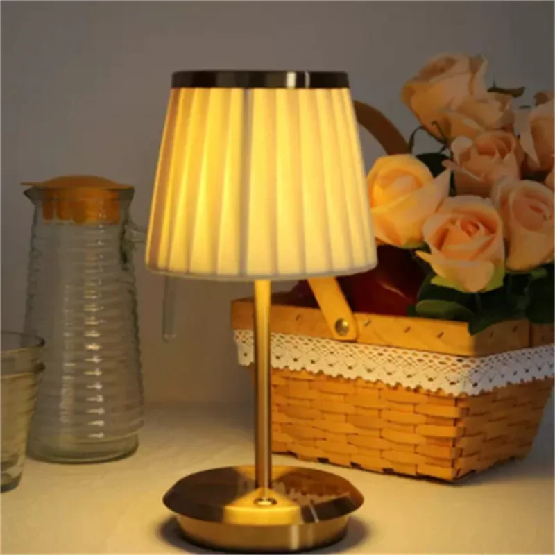 

Cordless Table Lamp Bedroom Vintage Dining Table Led Light Bedside Touch Base Smart Lamps Rechargeable Table Lamps Home Decor