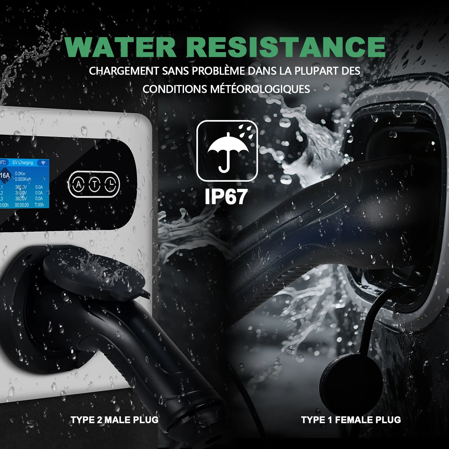 ISIGMA 16A/32A 1P 200V-240V نوع 2 إلى Type2 EV كابل شحن IEC62196-2 5m لمحطة شحن السيارة الكهربائية #4