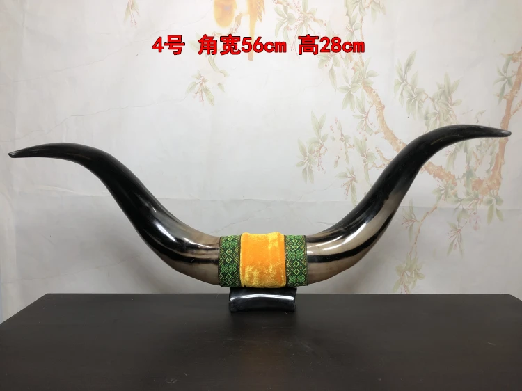 Yak Skull-Smooth Crystal-Like Buffalo Horn Decoration Home Bookshelf Desk Decoration Ornaments Feng Shui