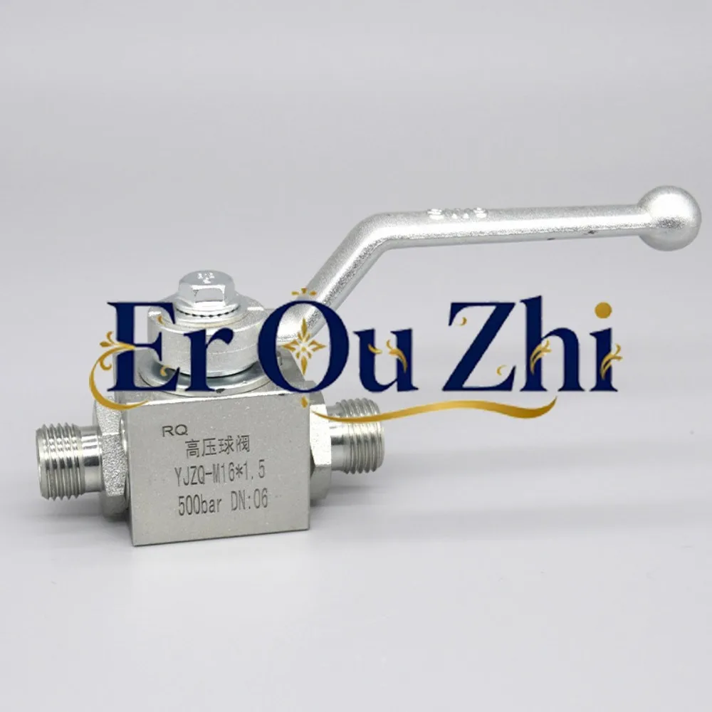 Ball Valve YJZQ Series Imperial Metric Internal Thread Hydraulic Switch Carbon Steel Pressure Resistance 50MPA