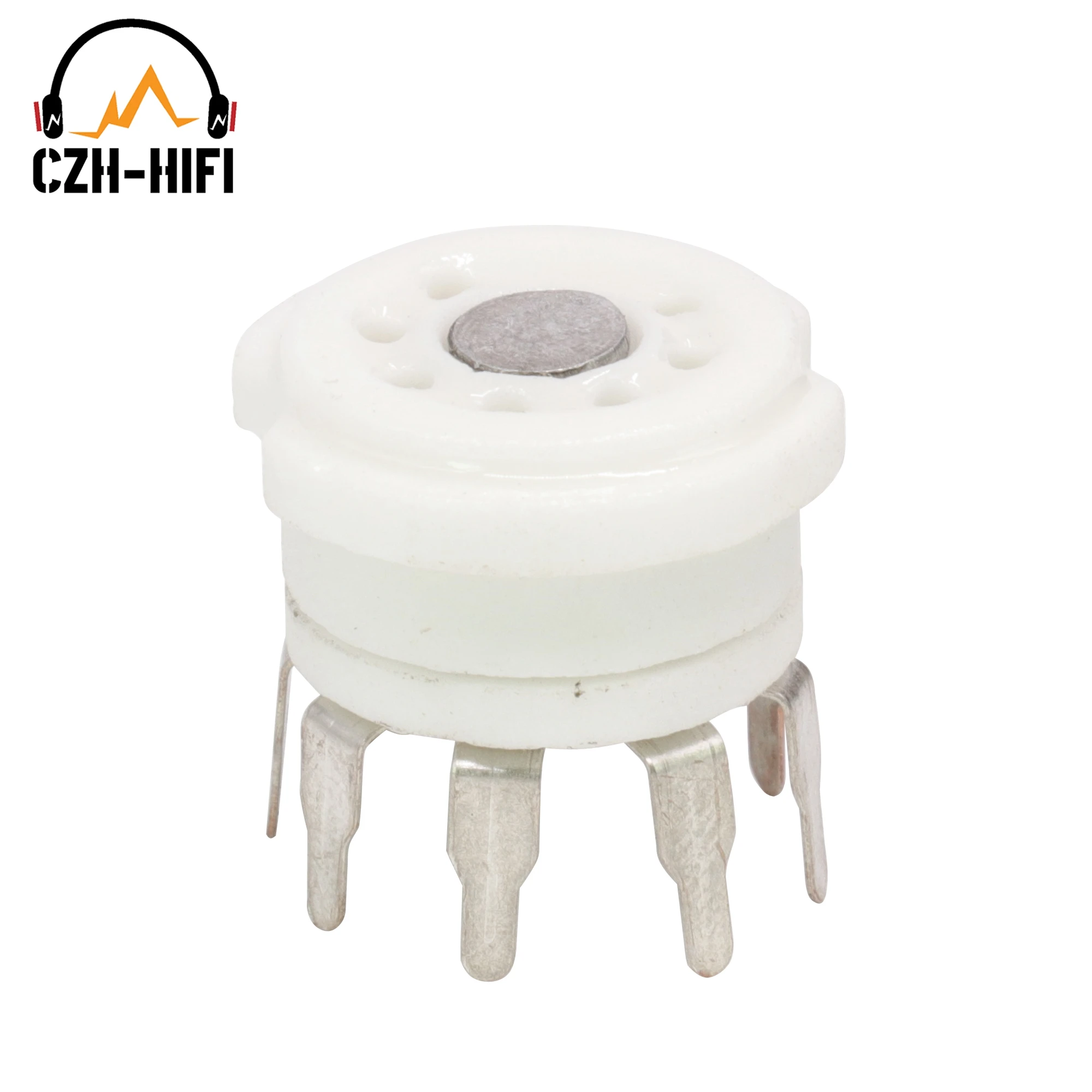 10pcs 7pin B7G Ceramic Tube Socket Valve Base Electronic  6Z4 EAA91 EC92 6X4 6J1 6J2 6J4 Vintage Audio Amplifier DIY HiFi