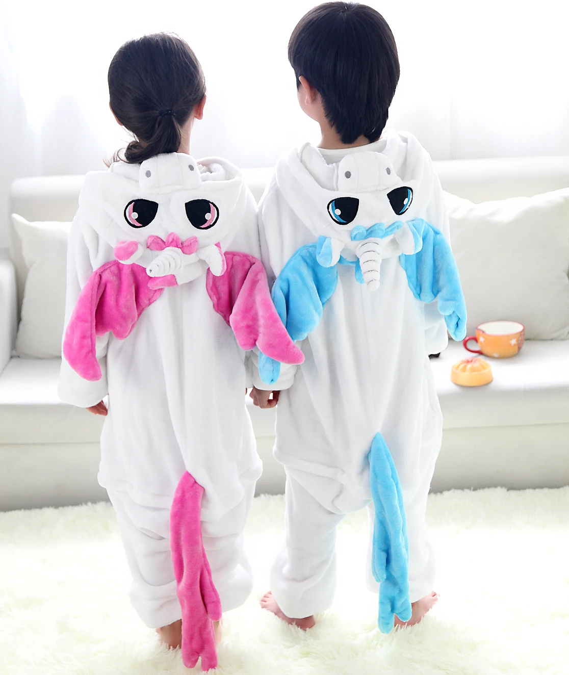 Kigurumi Unicorn Cartoon Onesies Kids Children Animal Pajamas Girls Boys Anime Cosplay Costumes For Christmas Halloween Party view 2