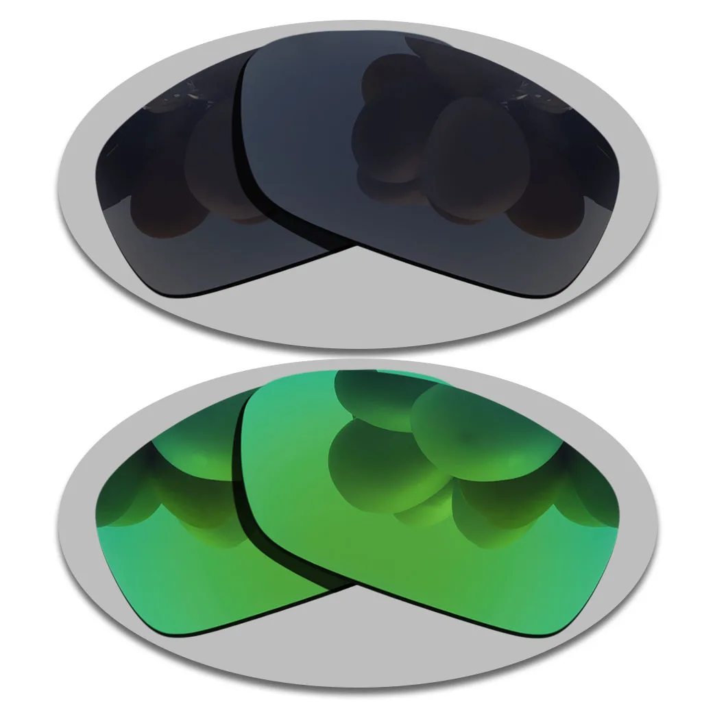 

Grey Black&Green Lenses Replacement For-Oakley HIJINX Polarized Sunglasses