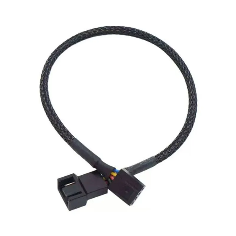 1 to 2/3/4 Fan Splitter Cable, Motherboard PWM Temperature Control Hub, 3Pin Extension Splitter Cord for PC Case Fans