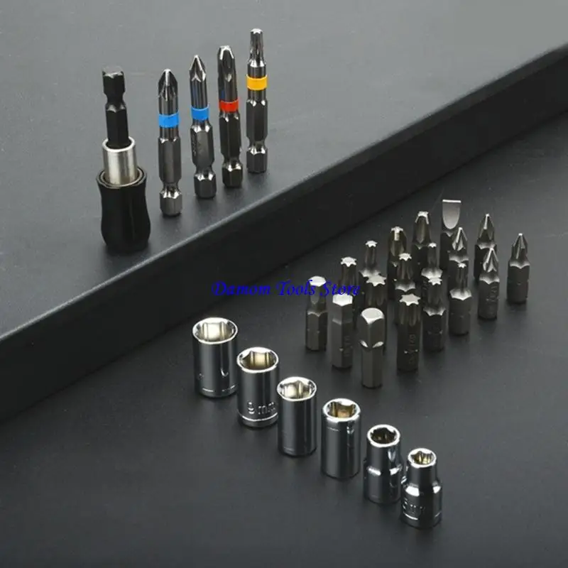 57be Qualitätsschraubendreher Bit Set 50 pcs Torx, flach, quadratisches Schraubendreher -Werkzeug