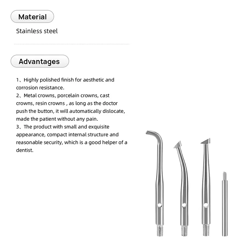 VVDental Dental Automatic Crown Remover Kit Adjustable 4 Shifts Crown Teeth Restoration Tool Dentists Dentistry Instrument