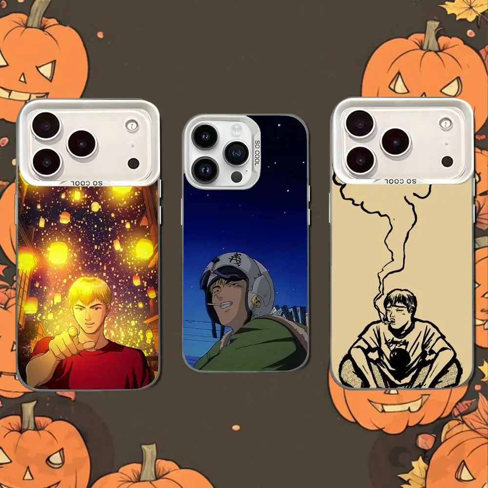 

T-Teacher O-Onizuka GTO-es Phone Case For iPhone 15,16,17,13,14,12,11,Pro,XS,Max,Plus,Mini,SE White Candy Matte Shockproof Cover