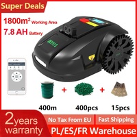 Flash Sale! DEVVIS E1800U Smart Robot Lawn Mower – 1800m² Coverage, 7.8Ah Li-ion, WiFi App Control, Ultrasonic Sensors, Multi-Z