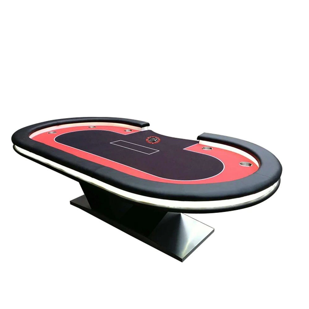 Poker Table Dealer Hot Sale 10 Seat Game Table Poker Customize Deluxe Modern Poker Tables