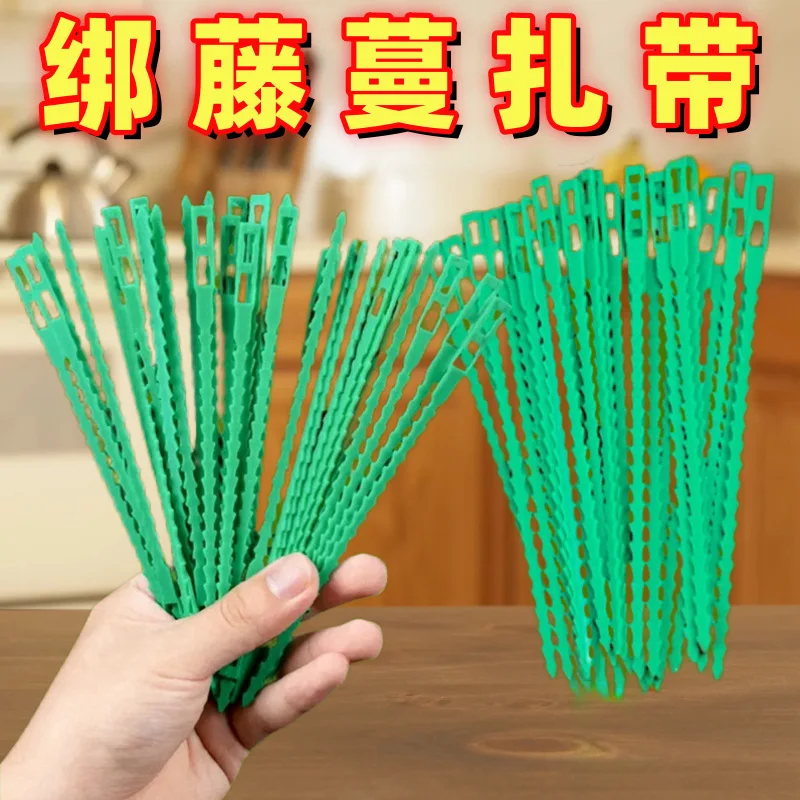 Reusable Garden Cable Ties Plant Vine Tree Shrubs Support Fastener Locking Nylon Adjustable Zipper Cables Ties Organizer Tools