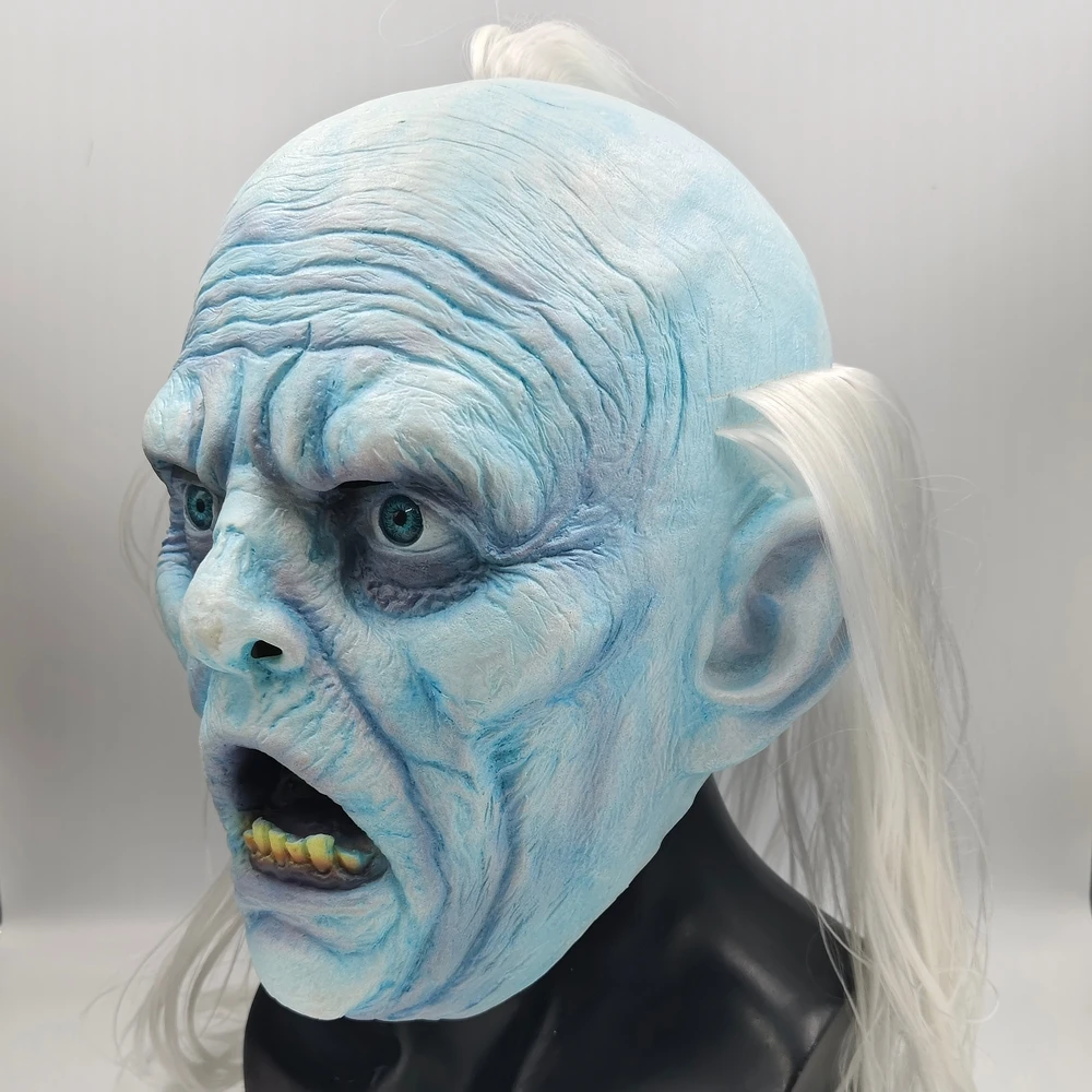 Scary Horror Monster Ghost Face Mask For Halloween Costume Party Cosplay Head Cover Haunted House Mischief Prop