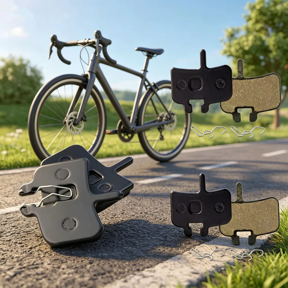 2 Pares de Pastilhas de Freio a Disco de Resina Resistentes ao Desgaste para Bicicletas Hayes HFX9 MAG NINE HFX1 SRAM BB7/J3/J5/J7 Acessórios para Bicicletas de Montanha