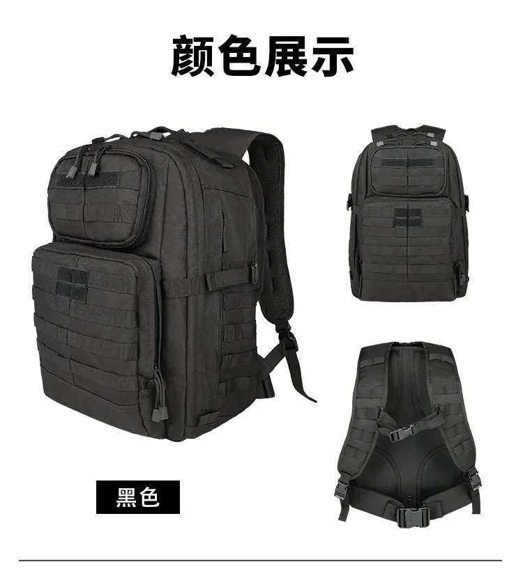 YAKEDAD Tactical Backpack Mountaineering Backpack Camouflage Outdoor Large Capacity Backpack Men\'s Travel Bag Waterproof