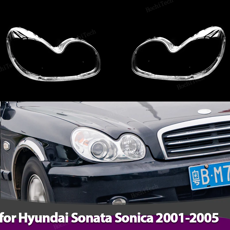 

Front Headlight Cover Headlamp Lamp Shell Mask Lampshade Lens Polycarbonate For Hyundai Sonata Sonica EF-B facelift 01-05