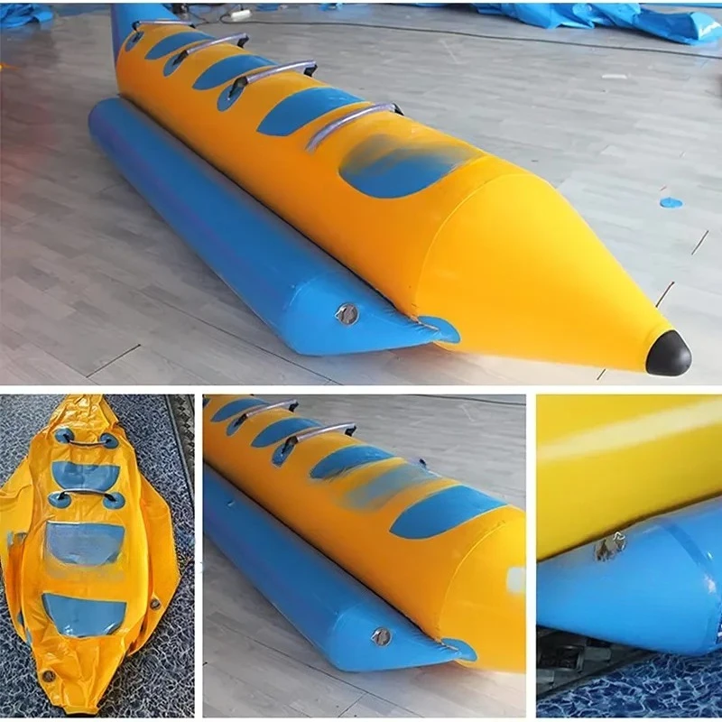 2026Inflatable Banana Boat for Water Park Game Flying Fish Towable Tube for Aquatic Water Beach