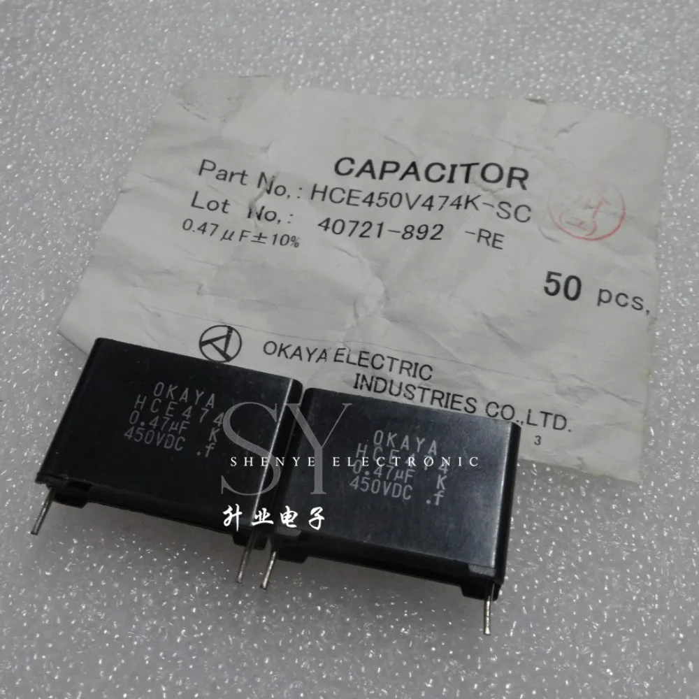 

10PCS OKAYA 0.47uf/450V 470nf u47 474 Brand New 22mm Film Capacitor