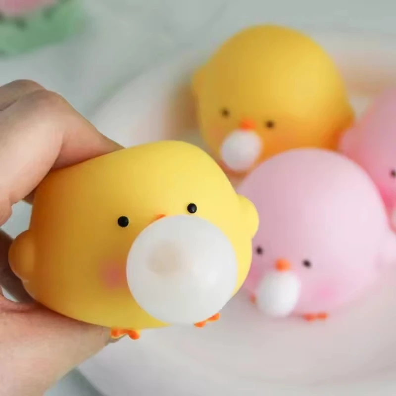 Cute Chick Slow Rebound Squishies Fidget Toys Sensory Stress Relief Squeeze Toy Decompression Desk Decor