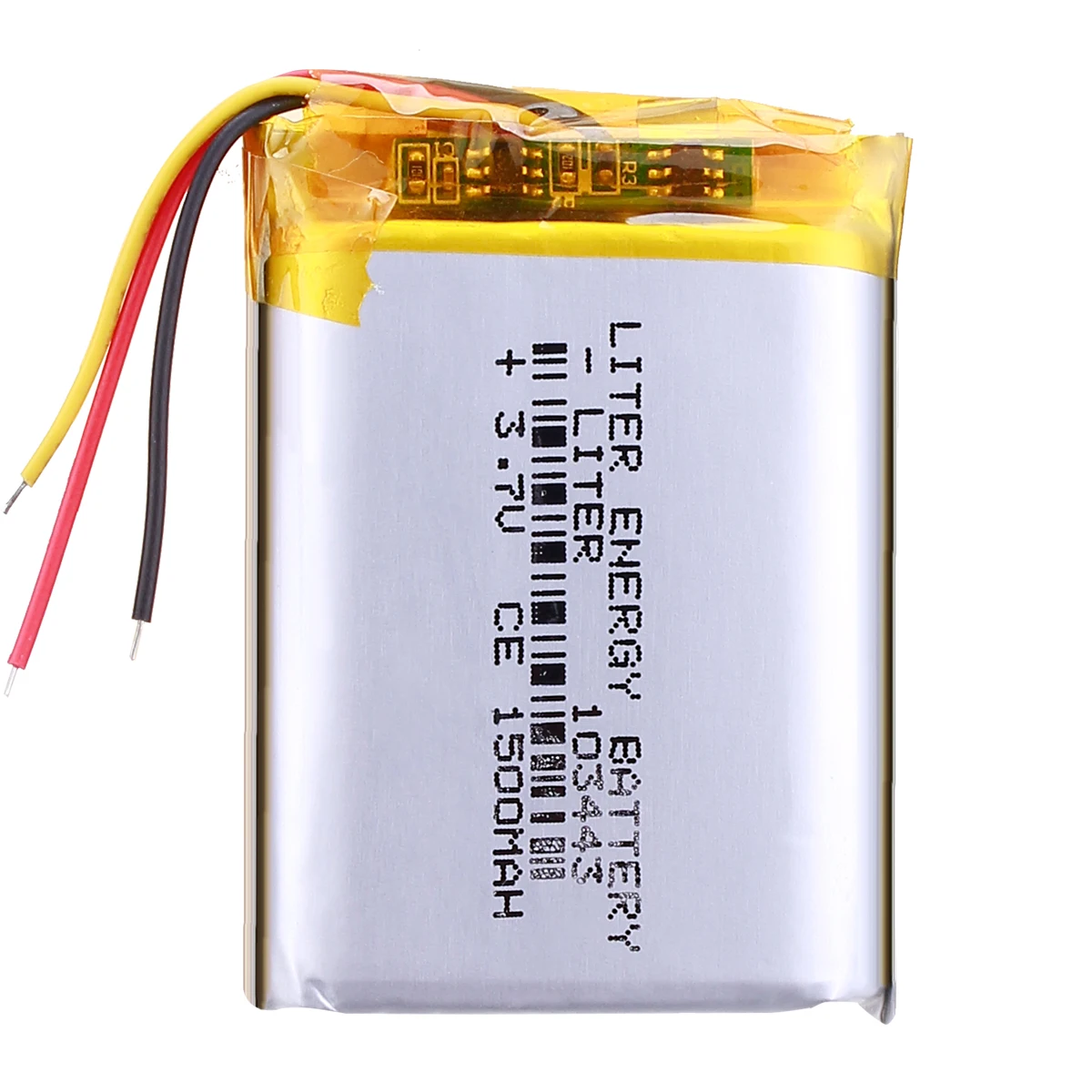 3 przewody 3,7 V 1500 MAH 103443   Akumulator litowo-polimerowy Li-Po litowo-jonowy do Mp3 MP4 MP5 GPS PSP mobilny bluetooth