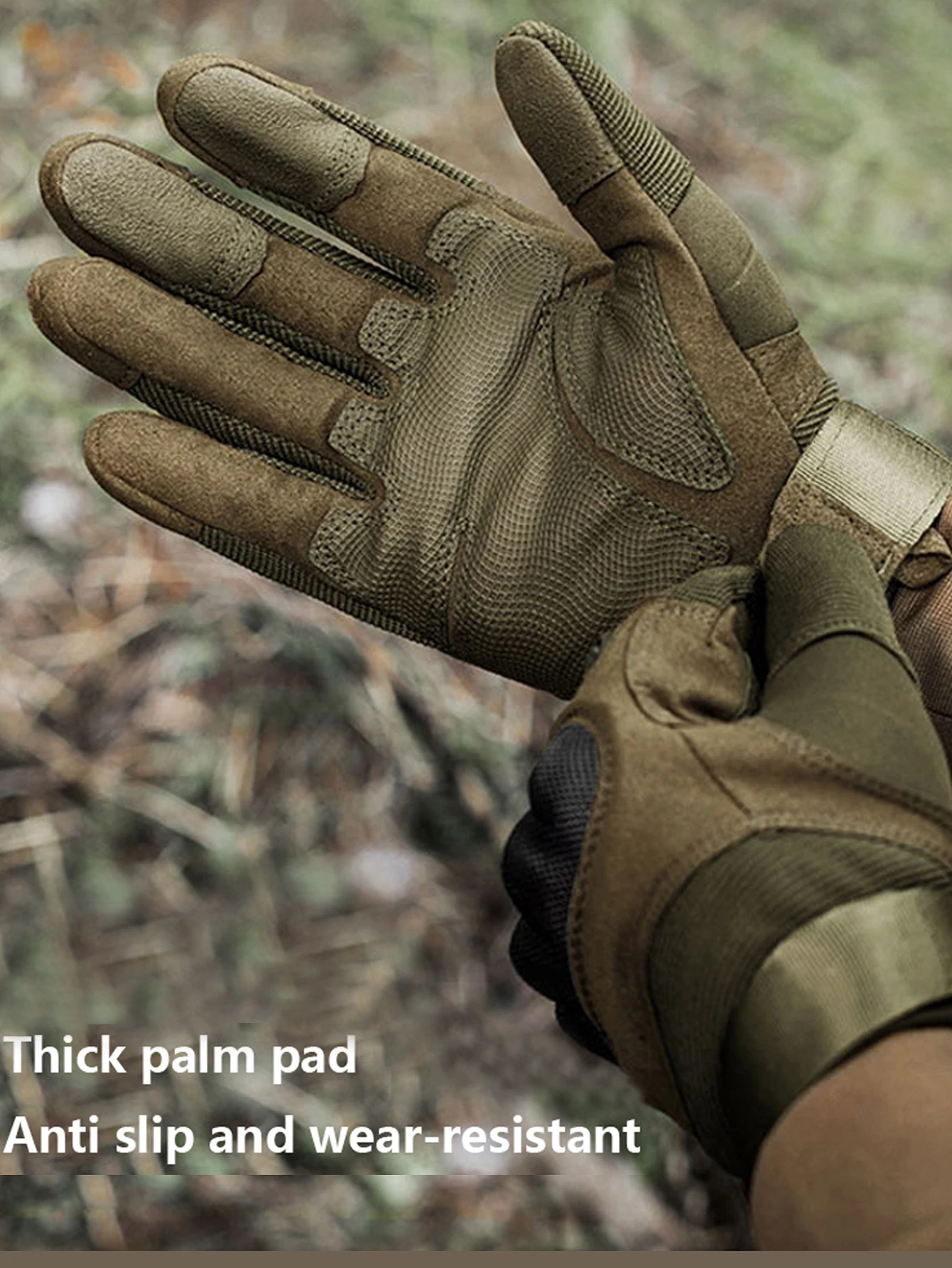 1 pair Winter Men Tactical Gloves Thick wear-resistant Full Finger Gloves Touch Screen Waterproof Sport Motorcycle Gloves Hot