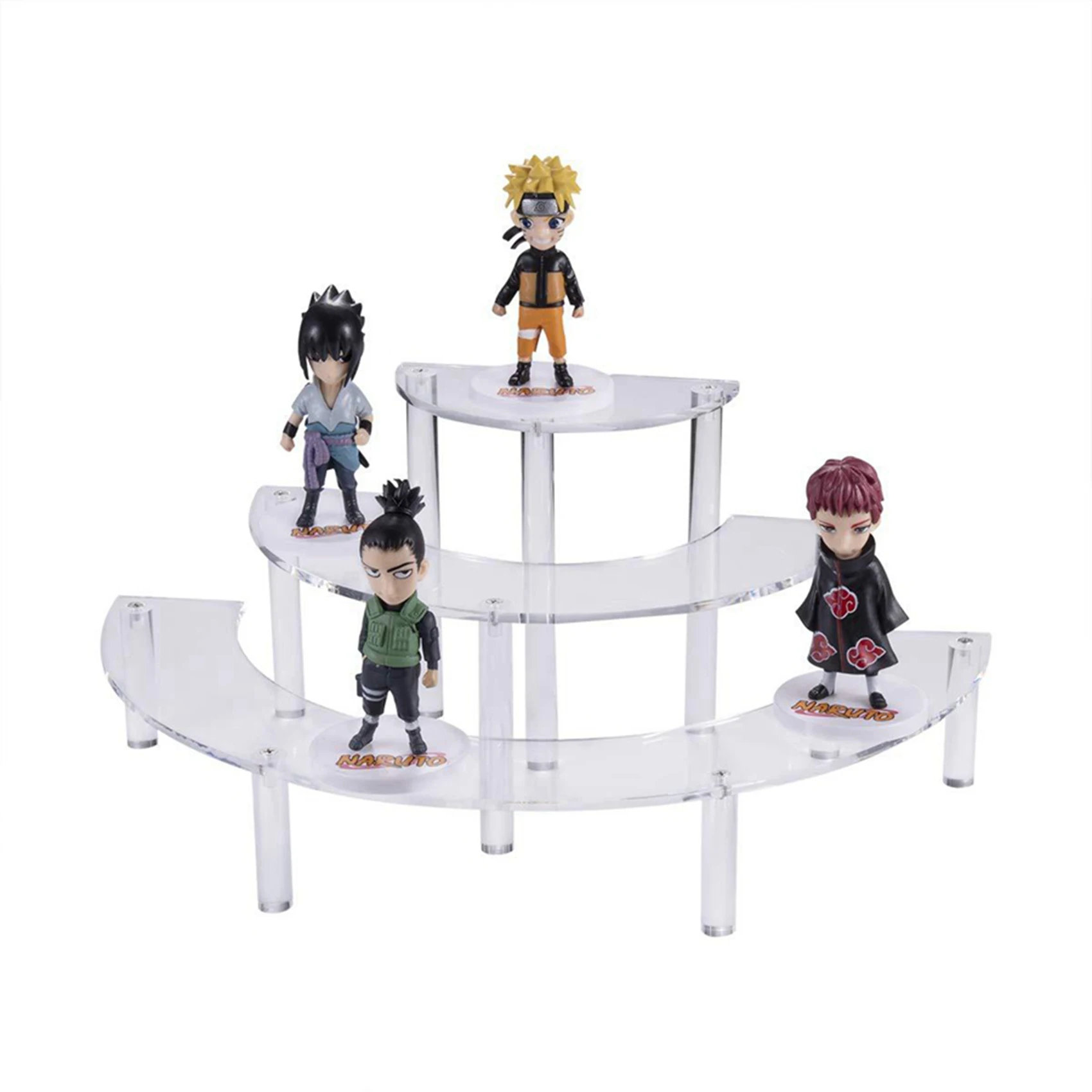 

3X Transparent Removable Acrylic Cake Display Stand For Party Round Cupcake Holder Bakeware Wedding Birthday Party-B51B