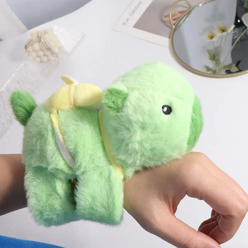 Capibara roedor capibara banda de muñeca de felpa plátanos aguacates pulsera de bofetada serie suave muñeca linda muñeca de peluche pulsera de bofetada