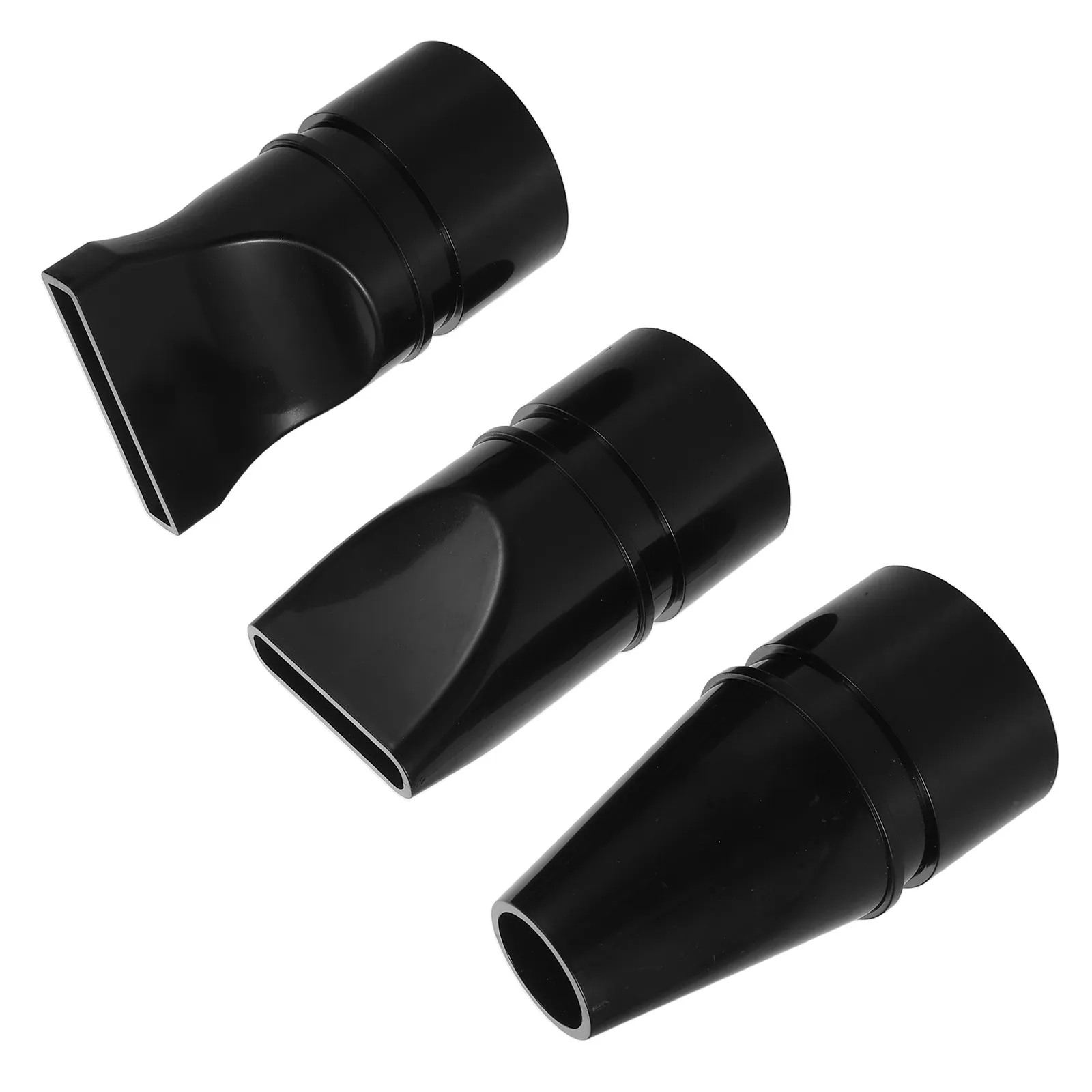 3Pcs Universal Hair Dryer Nozzle Set Wide Flat Narrow Round Attachments for Efficient Drying Styling Professional
