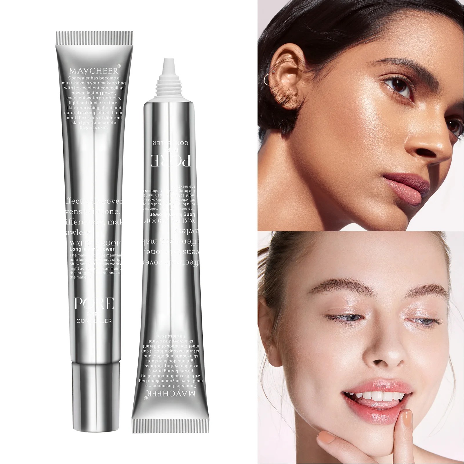 Correcteur liquide mat, 3 couleurs, haute couverture, imperméable, contrôle de l'huile, hydratant, longue durée, maquillage professionnel pour le visage