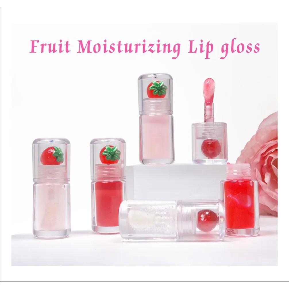 Private Label Custom Logo Vegan Makeup Moisturizing Hydrating Lip Oil Clear Plumping Lip Gloss Shiny Lip Care Wholesale