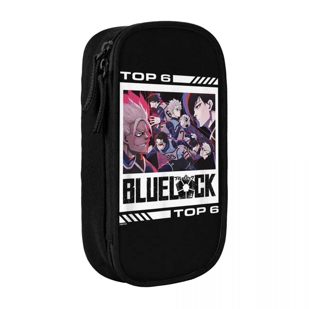 

Blue Lock Top 6 The Best Players Pencil Case School Pencil Cases Zipper Boy Girl Cool Big Pencil Box Stationery Organizer