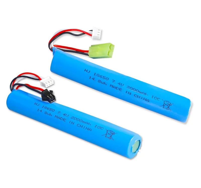 2S 7.4V 2000mAh li li-ion battery18650/USB do zabawki elektryczne pistolet pociskowy wody/ekologiczne koraliki miękkie pociski wiatrówka/B/O zabawki