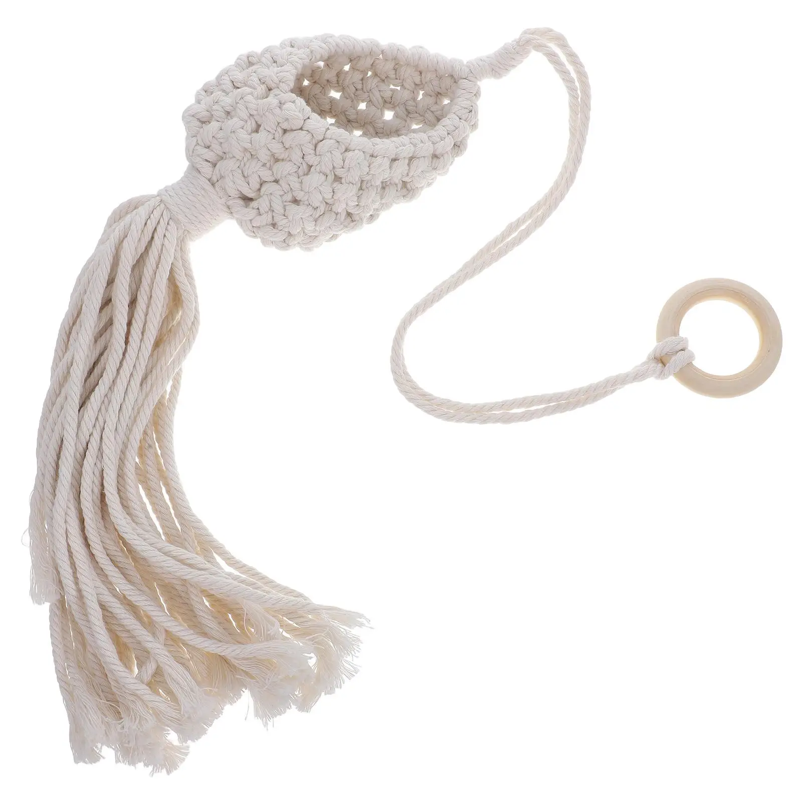 

Hanging Flower Pot Basket Plants Ornament Crochet Hangers Cotton Rope Boho Holder