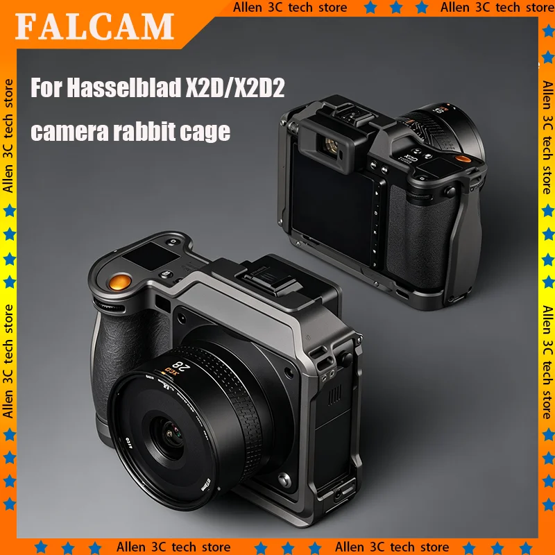 Falcam Hasselblad X2D / X2D2 Camera Rabbit Cage C00b5901 With Airtag Compartment Akka L-Shaped Bottom Metal Rabbit Cage Frame