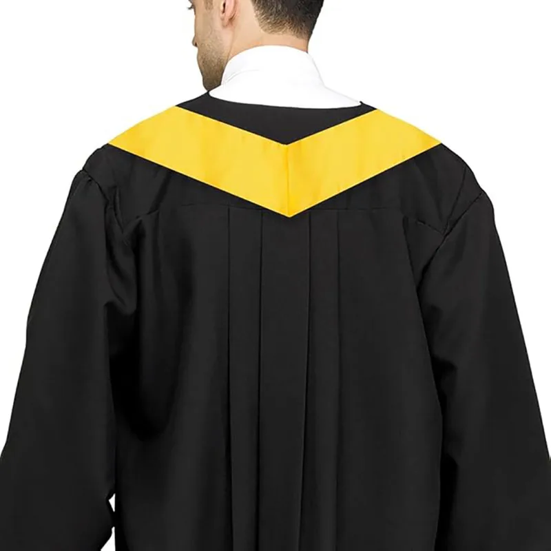 Unisex Adults Graduation Stole Bulk Sublimation Blank Grad Sash Plain Graduate Honor Stole, Classic End With Trim 70inches